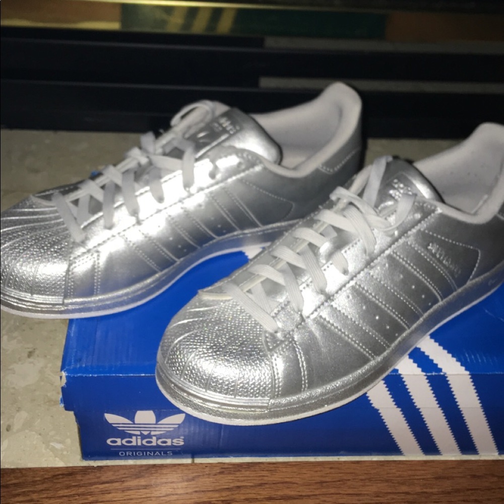 Silver adidas